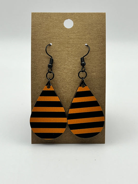 Stripes UV Printed Earrings