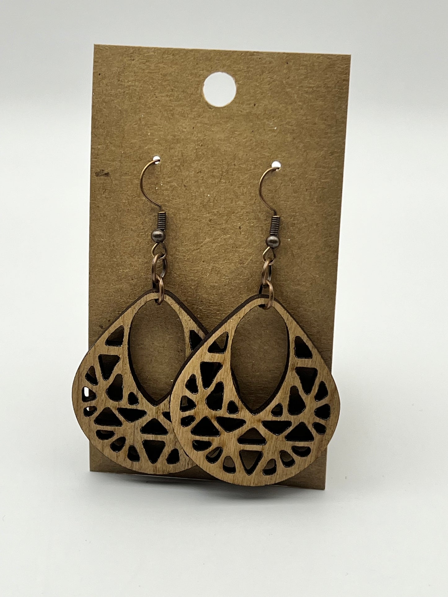Teardrop Basket Style Earrings