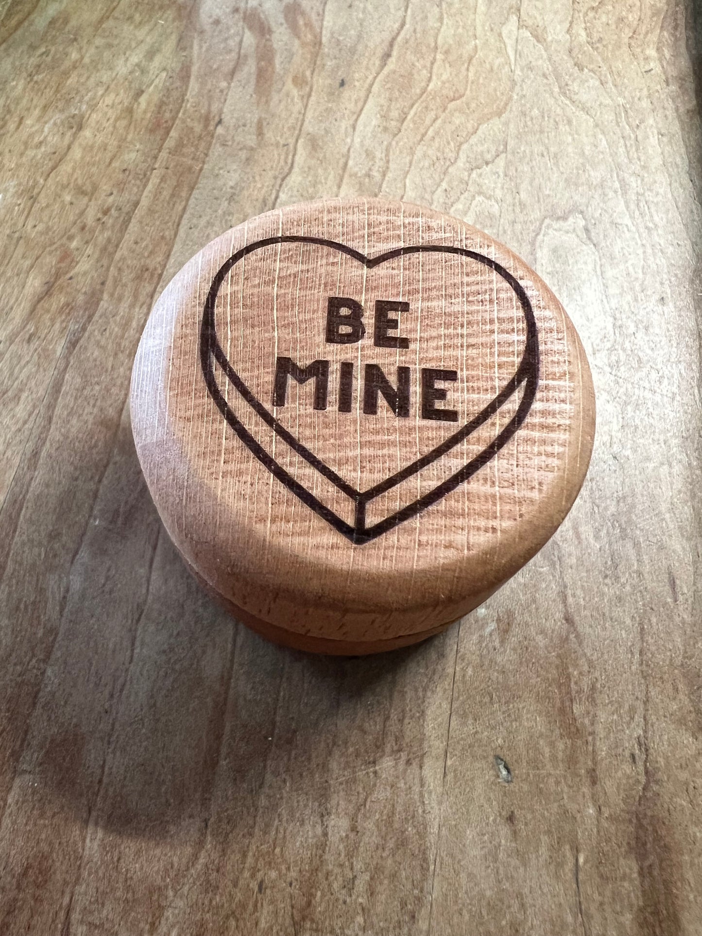 Ring Box - Round Wood