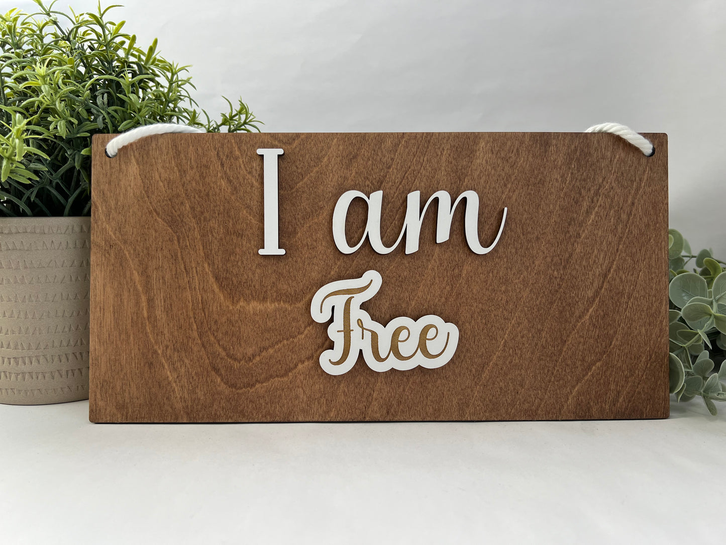 Interchangeable Affirmation Sign