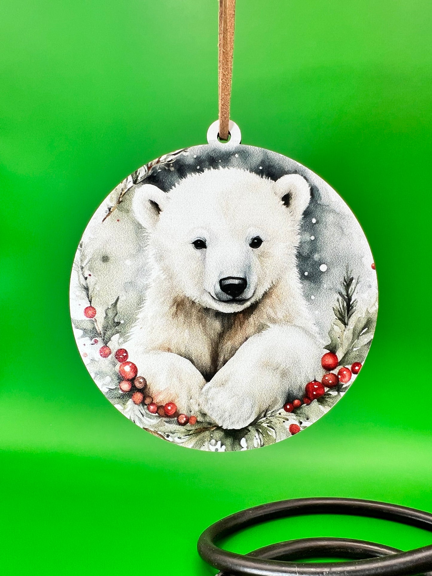 Printed Ornament Polar Bear