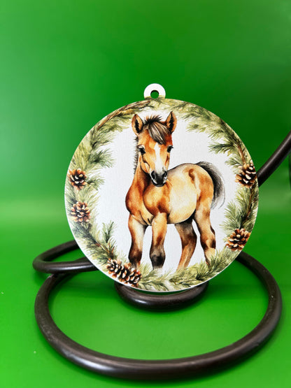 Printed Ornament Horse