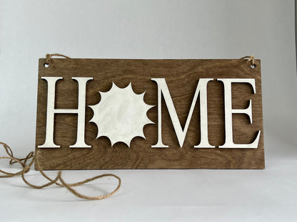 "Home" seasonal wall decor