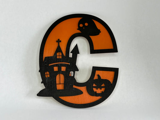 Halloween Monogram Sign