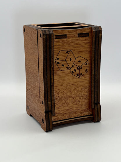 Dice Tower with Magnet Closure