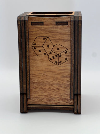 Dice Tower with Magnet Closure