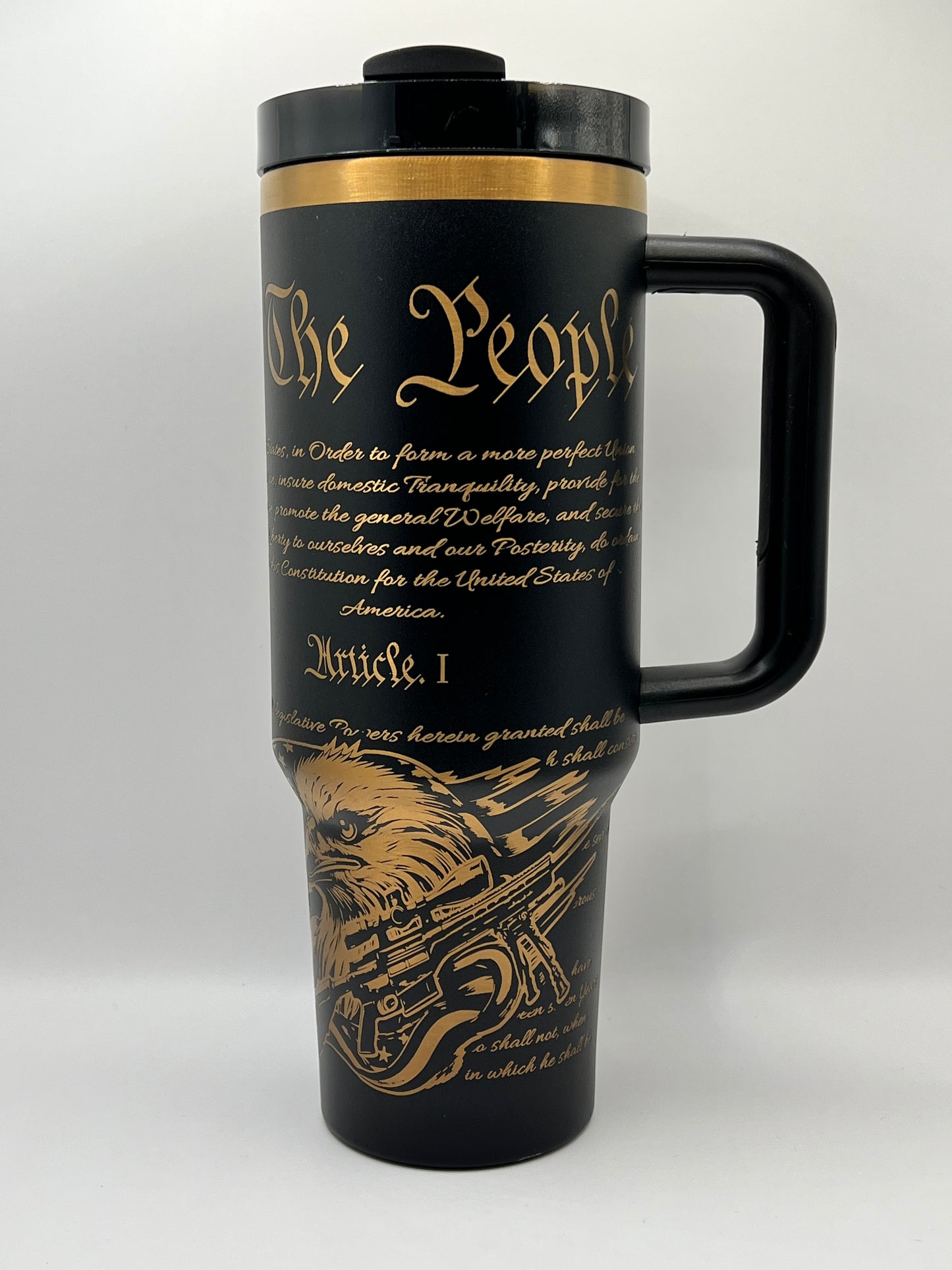 Freedom 40 oz Tumbler Full Wrap Design