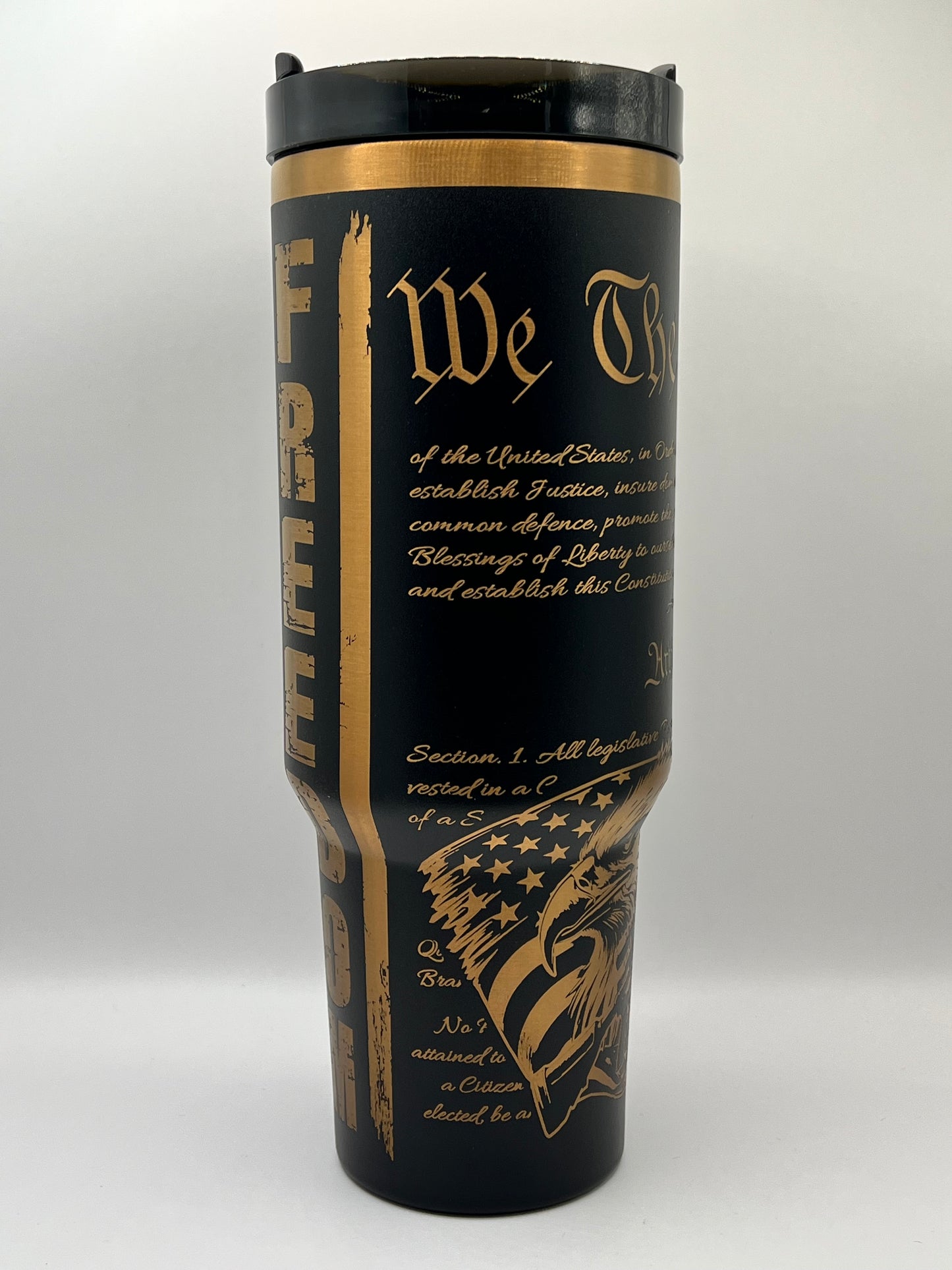 Freedom 40 oz Tumbler Full Wrap Design