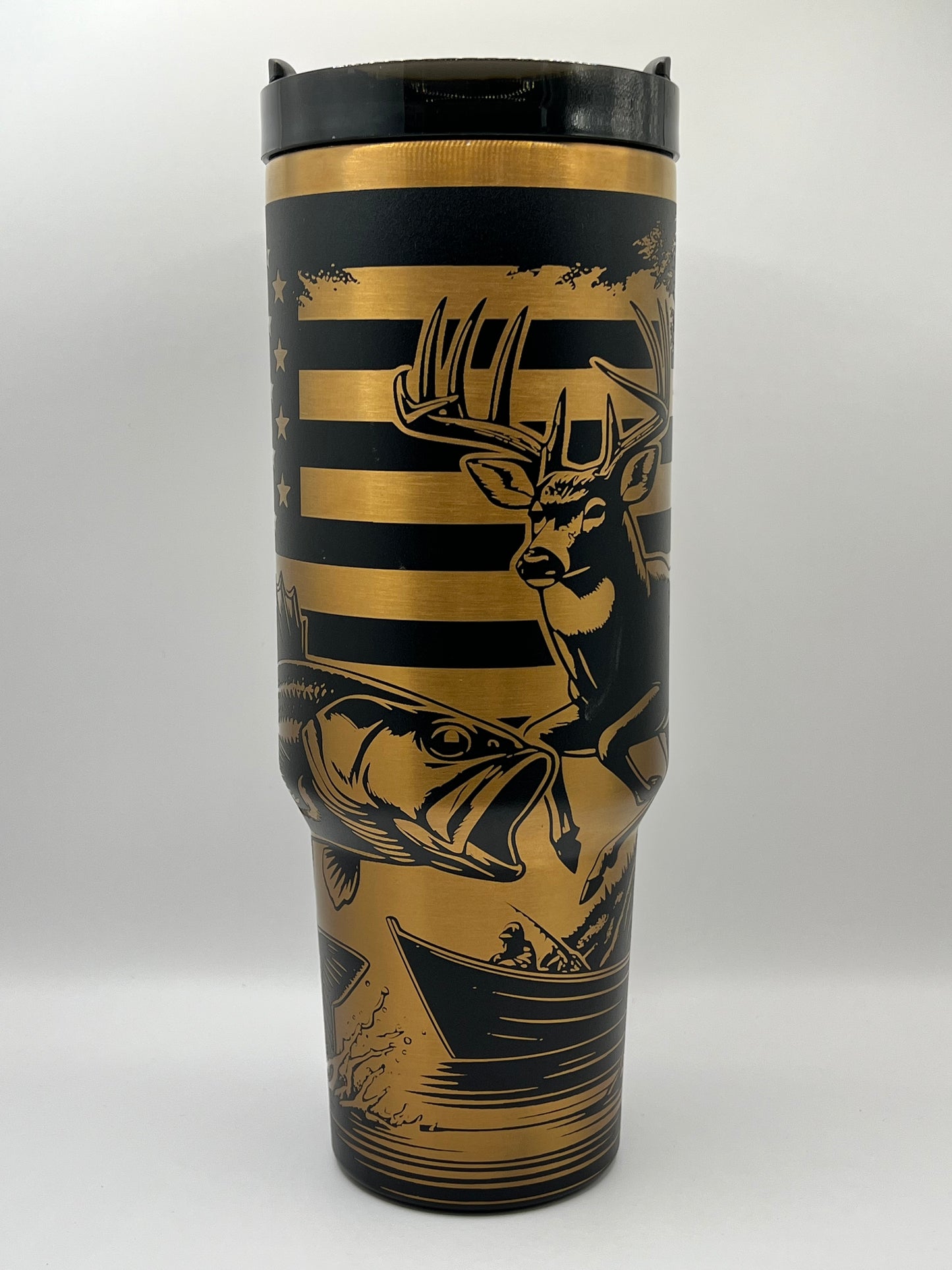 Outdoorsman 40 oz Tumbler Full Wrap Design