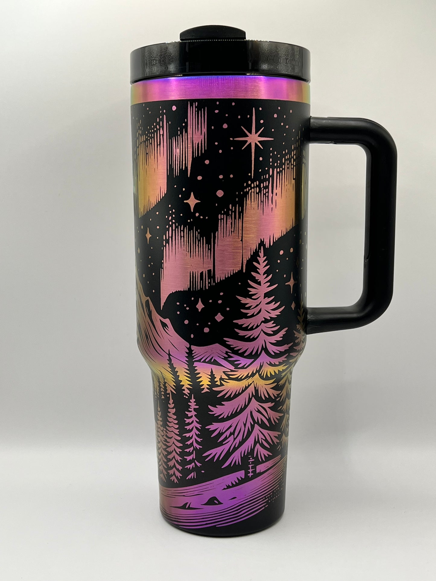 Northern Lights 40 oz Tumbler Full Wrap Design