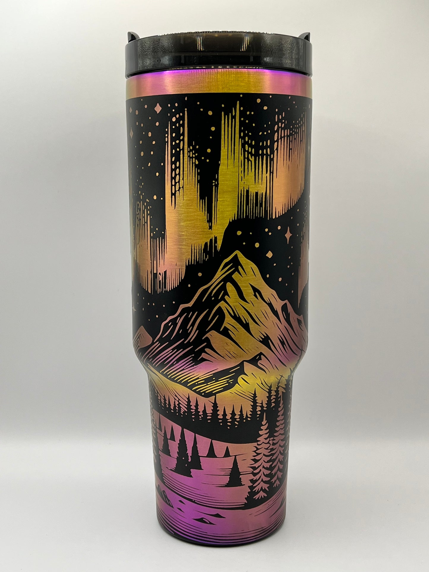 Northern Lights 40 oz Tumbler Full Wrap Design