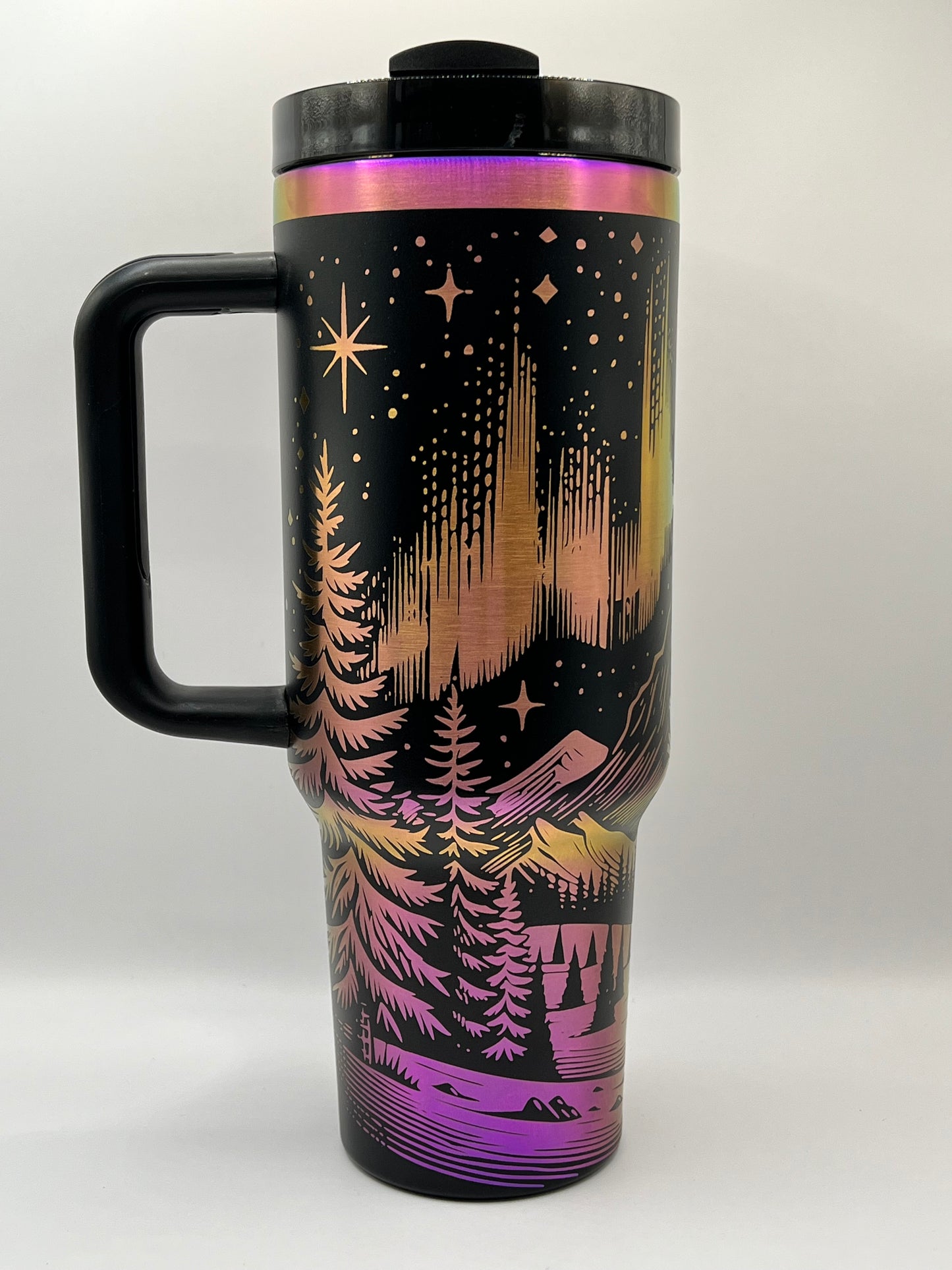 Northern Lights 40 oz Tumbler Full Wrap Design