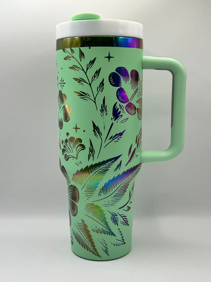 Wildflowers 40 oz Tumbler Full Wrap Design