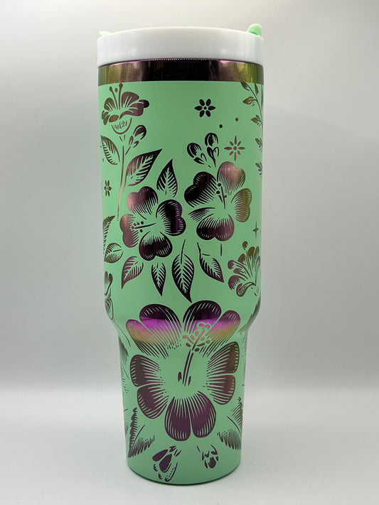 Wildflowers 40 oz Tumbler Full Wrap Design