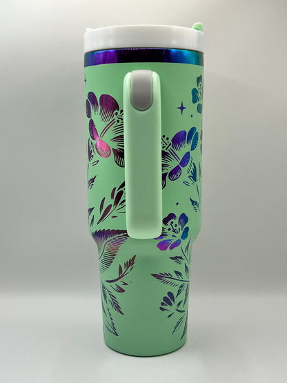 Wildflowers 40 oz Tumbler Full Wrap Design