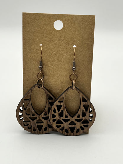 Teardrop Basket Style Earrings