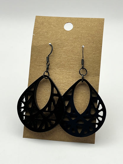 Teardrop Basket Style Earrings