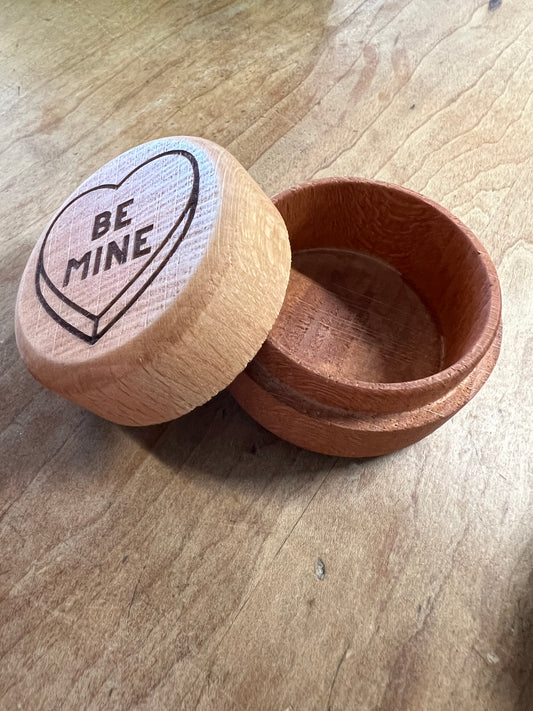 Ring Box - Round Wood