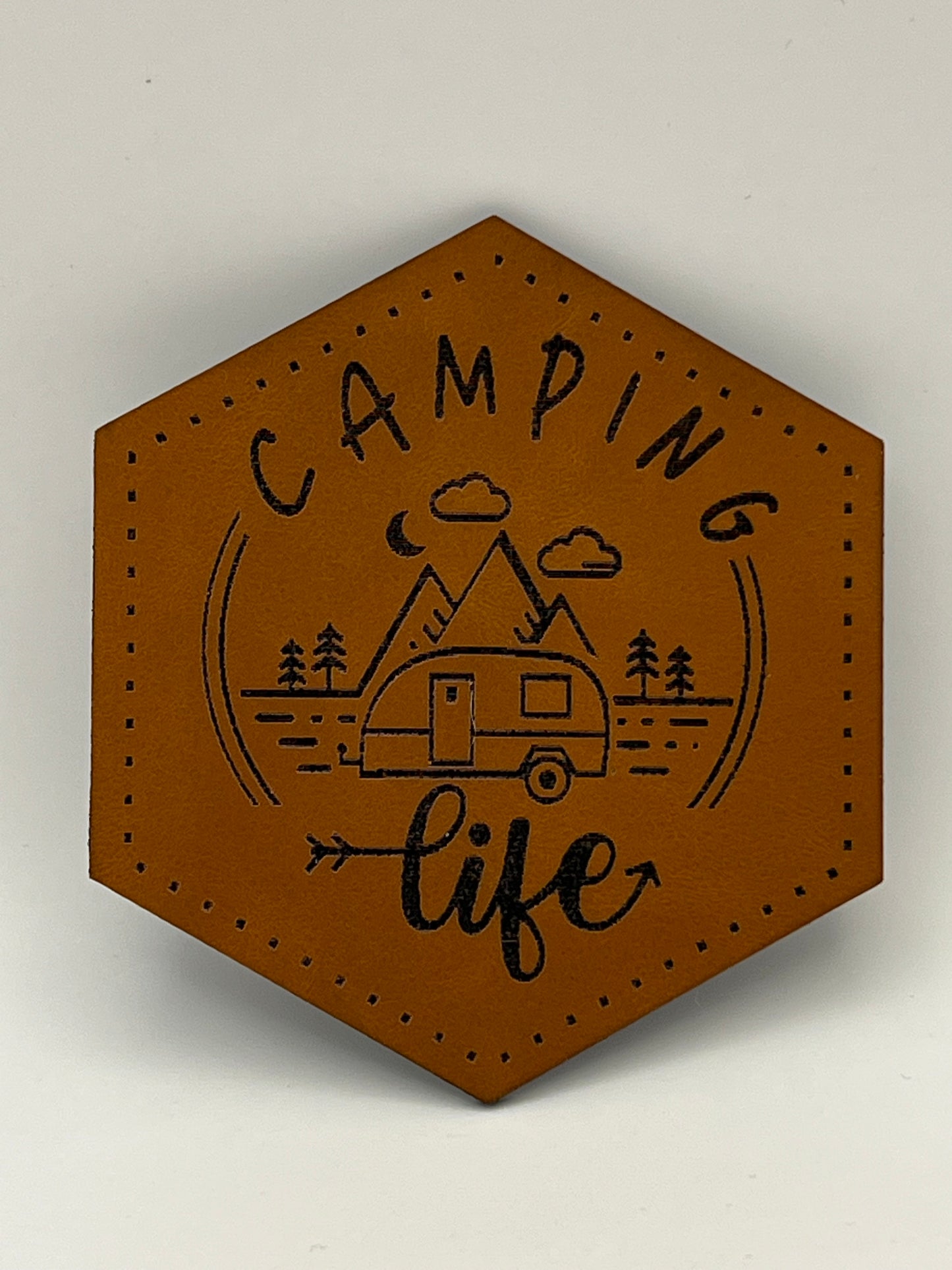 Hat with Customized Premium Leatherette Patch