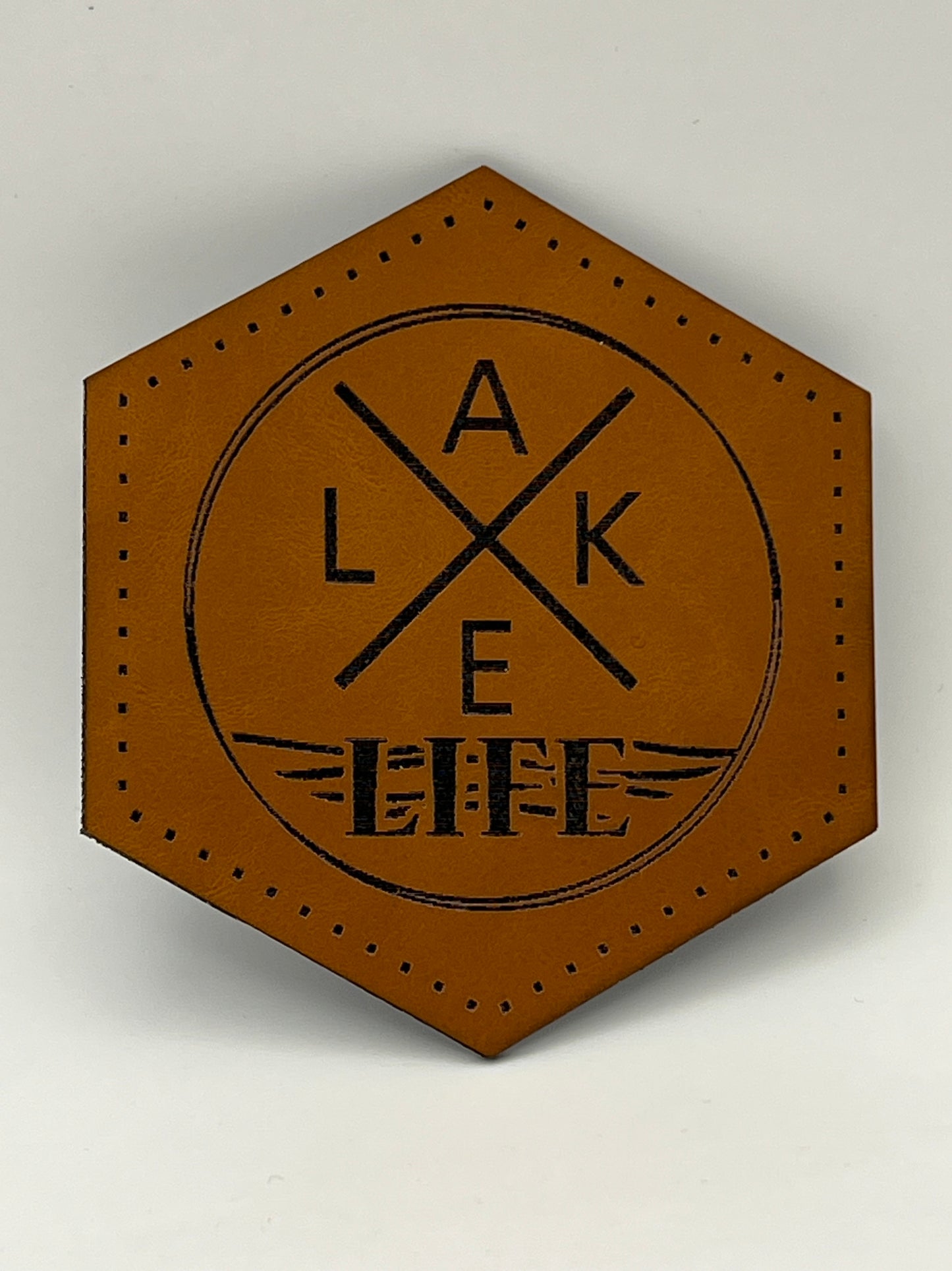 Hat with Customized Premium Leatherette Patch