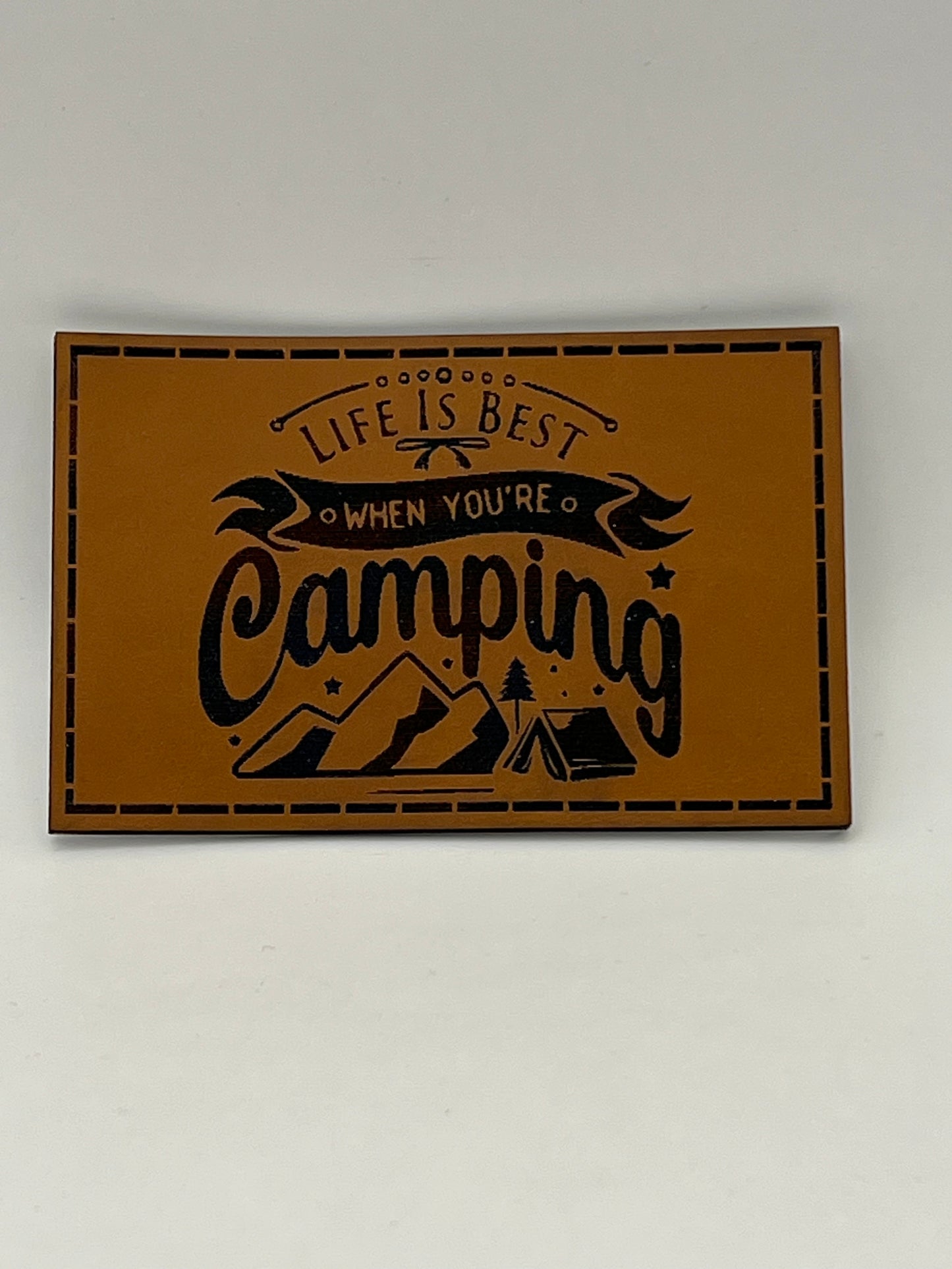 Hat with Customized Premium Leatherette Patch