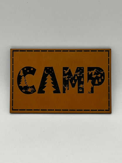 Hat with Customized Premium Leatherette Patch