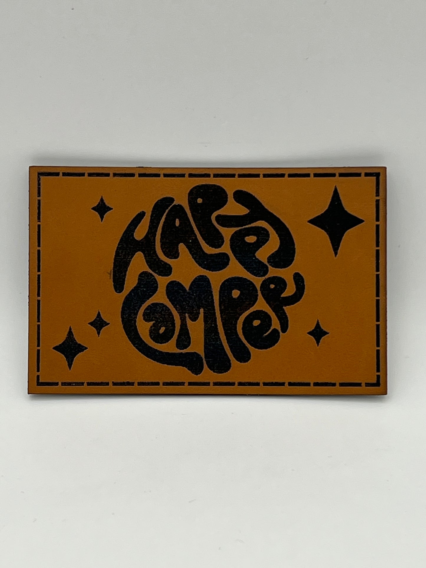 Hat with Customized Premium Leatherette Patch