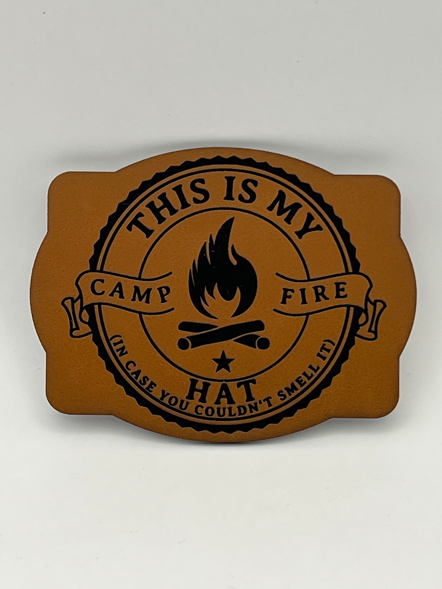 Hat with Customized Premium Leatherette Patch