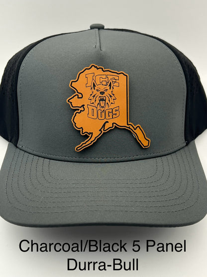 Hat with Customized Premium Leatherette Patch