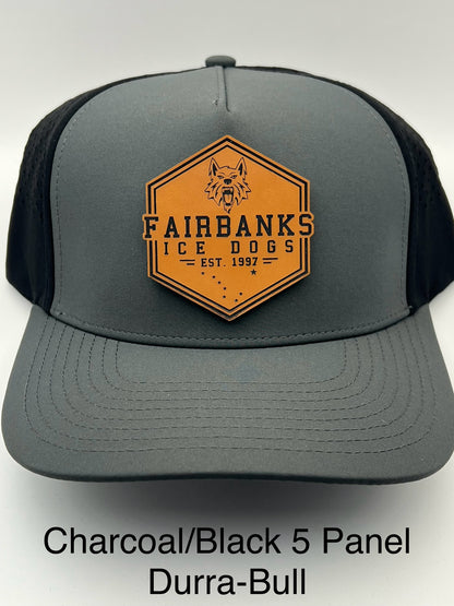 Hat with Customized Premium Leatherette Patch