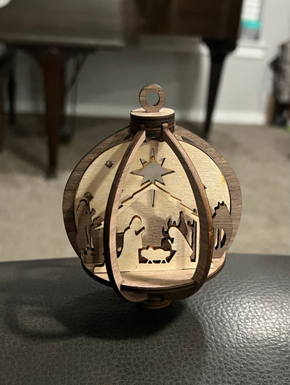 3D Globe Ornament