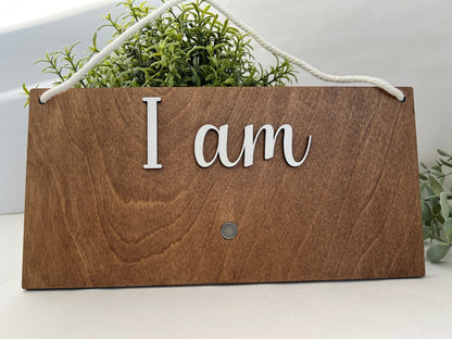 Interchangeable Affirmation Sign