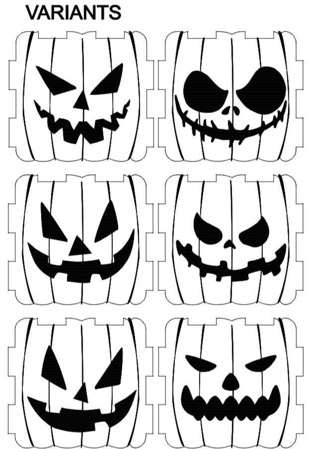 Jack-o-lantern boxes