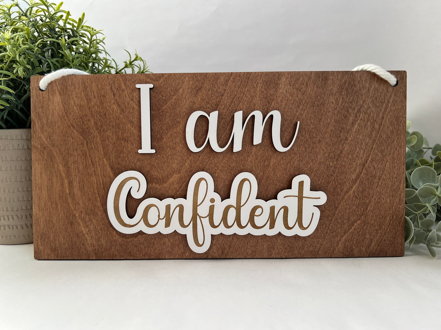 Interchangeable Affirmation Sign