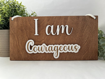 Interchangeable Affirmation Sign