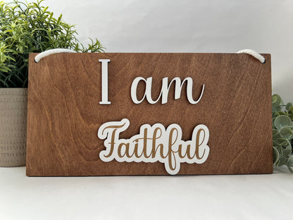 Interchangeable Affirmation Sign