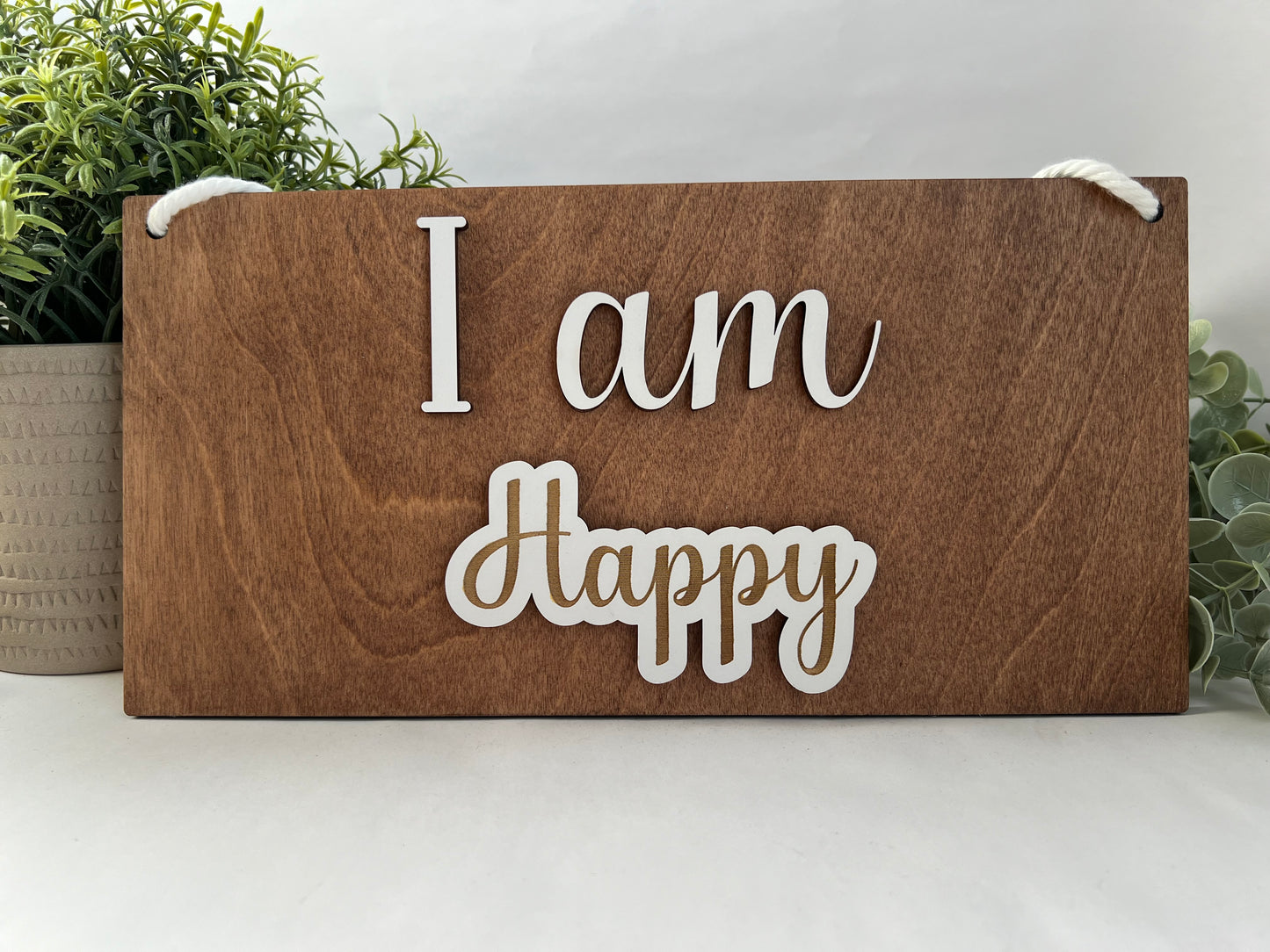 Interchangeable Affirmation Sign