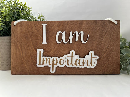 Interchangeable Affirmation Sign