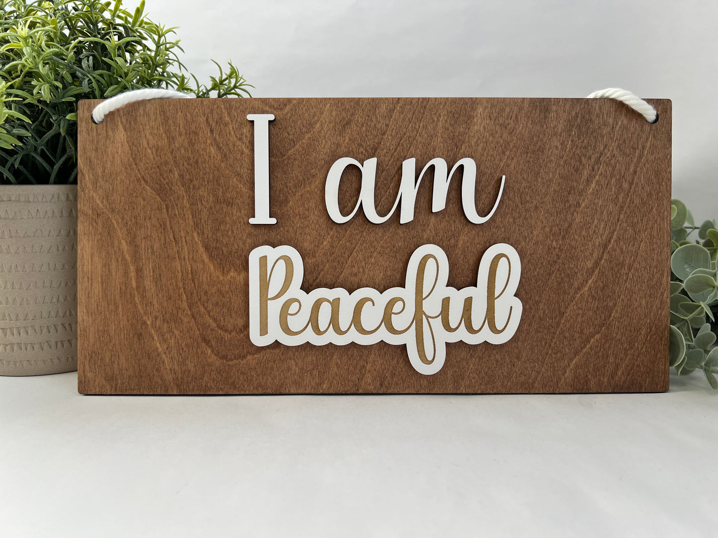 Interchangeable Affirmation Sign