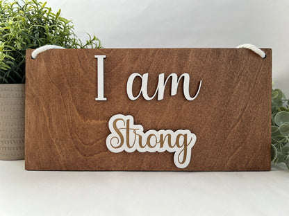 Interchangeable Affirmation Sign