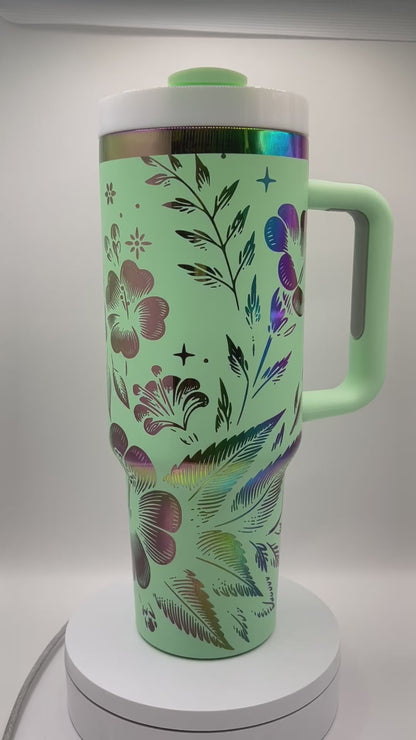 Wildflowers 40 oz Tumbler Full Wrap Design