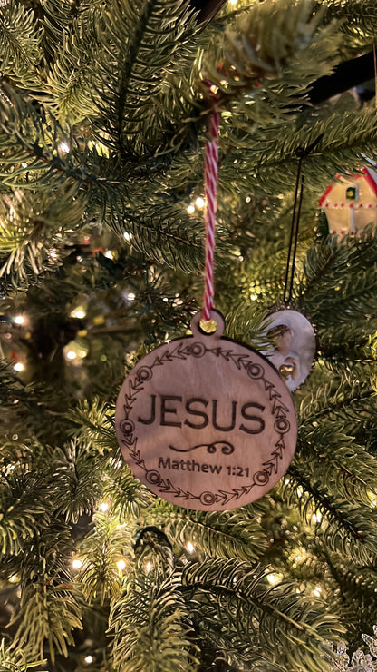 Names of Christ Ornament Set